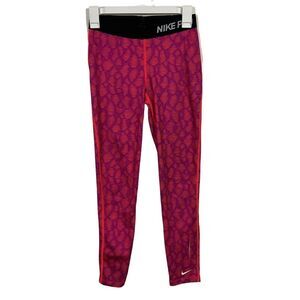 Nike Pro Pattered Mid Rise Activewear Leggings